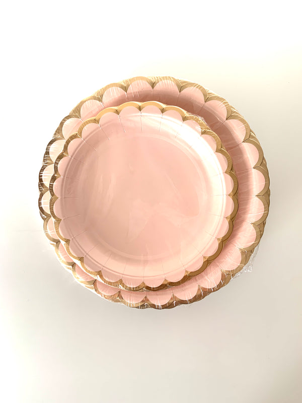 Tea Plates Rosa pastel