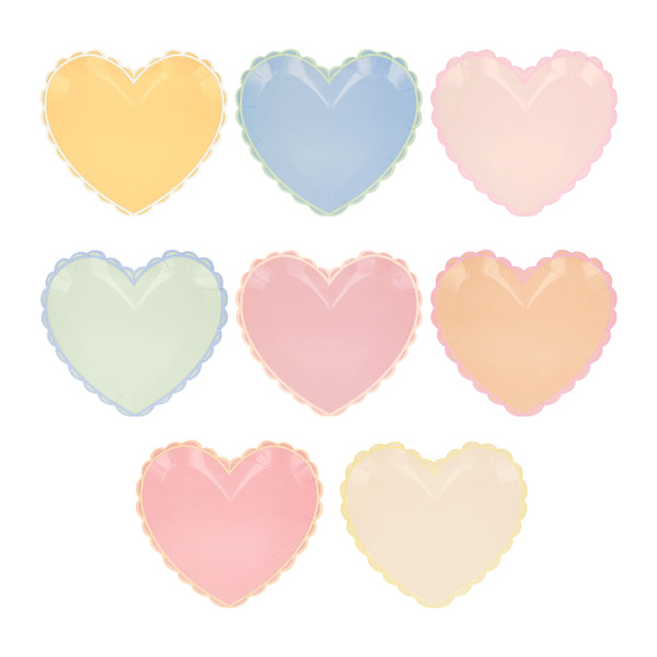 Platos Pastel Heart Small