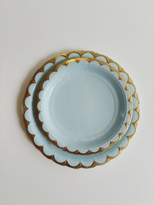 Tea Plates Azul pastel