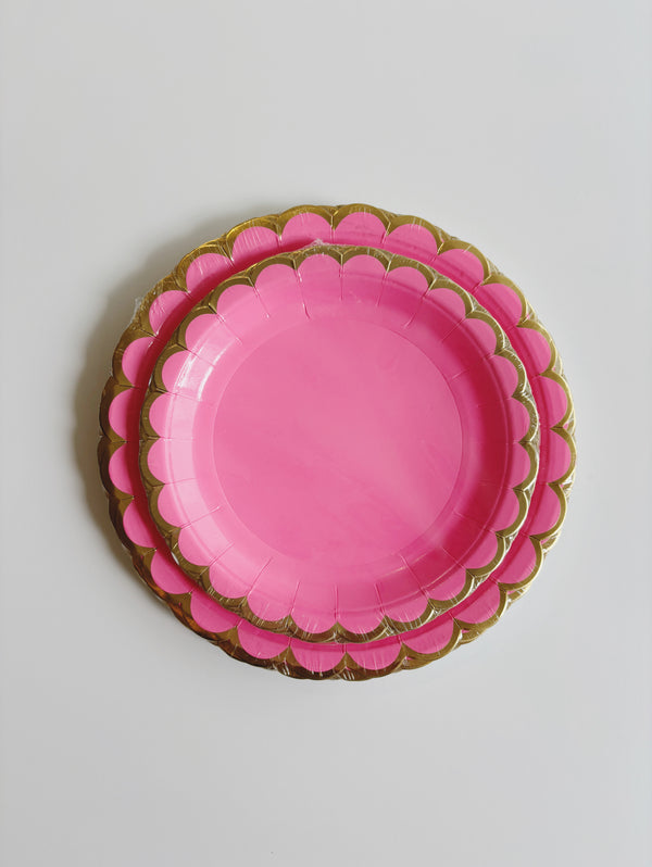 Tea Plates Magenta