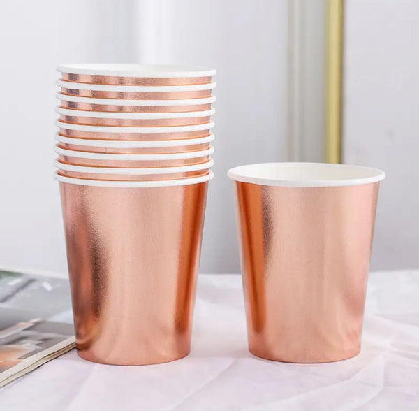 Vasos Chico Rose Gold Metálico